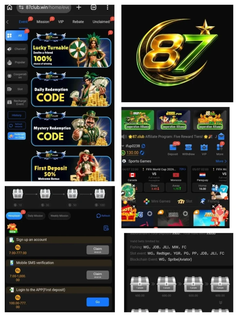 87 club game